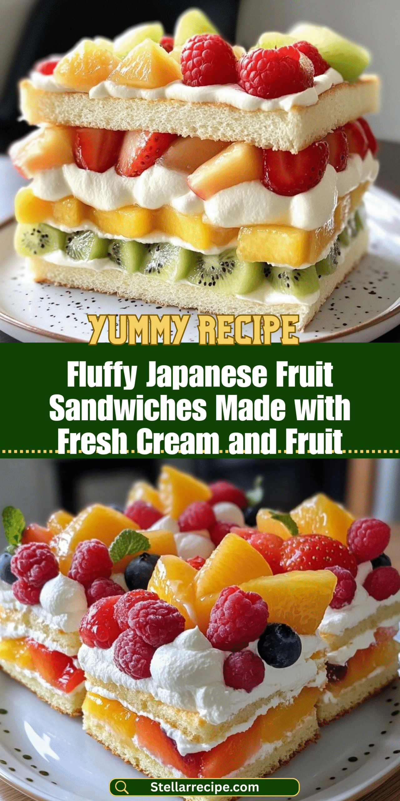 Fluffy Japanese Fruit Sandwiches Made with Fresh Cream and Fruit