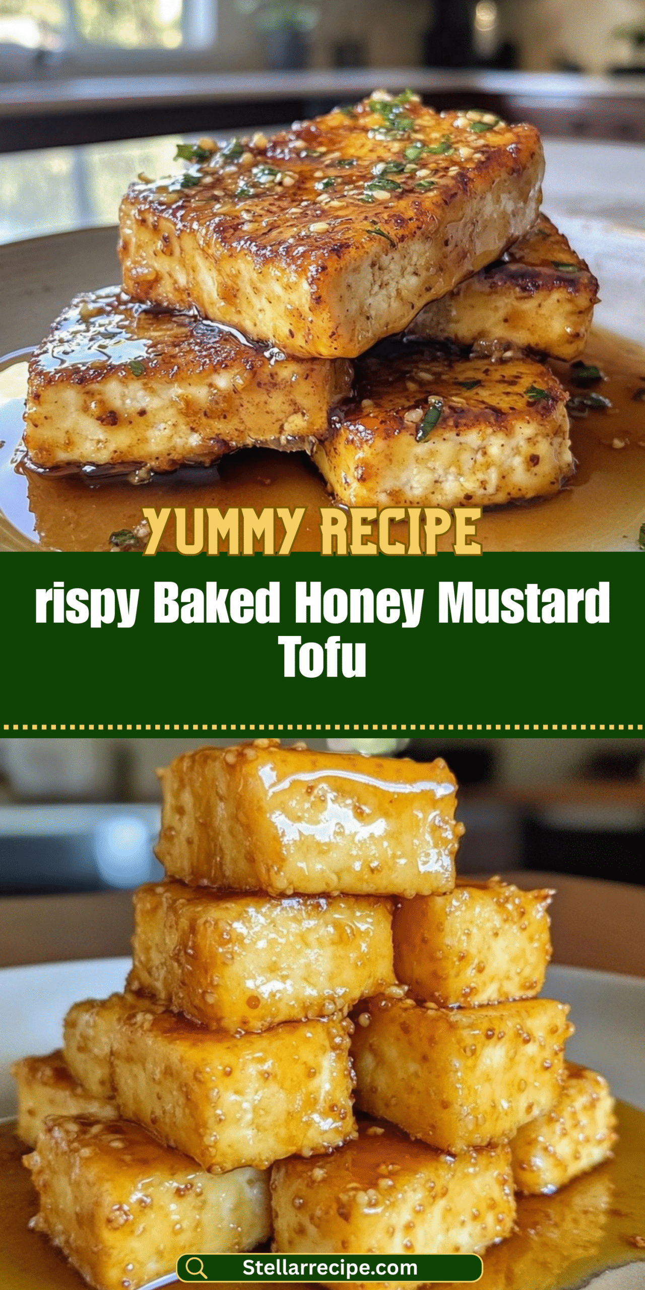 rispy Baked Honey Mustard Tofu