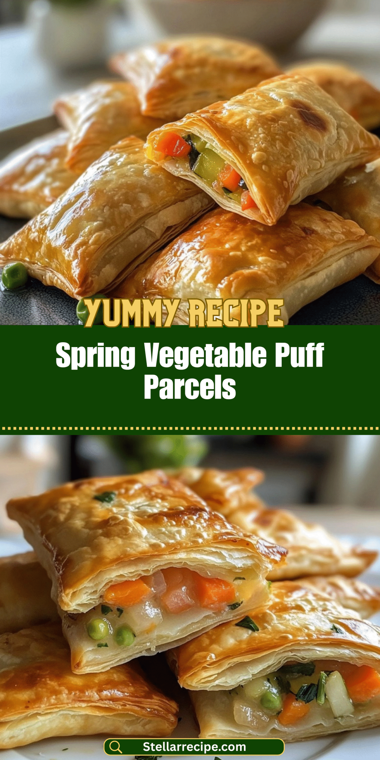 Spring Vegetable Puff Parcels