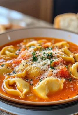 Cheesy Tomato Tortellini Soup