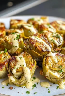 Crispy Air Fryer Artichoke Hearts with Lemon Aioli