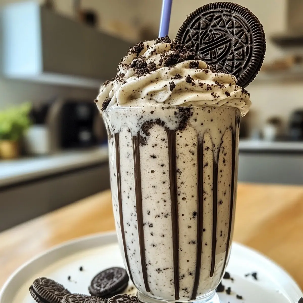 creamy Oreo milkshake
