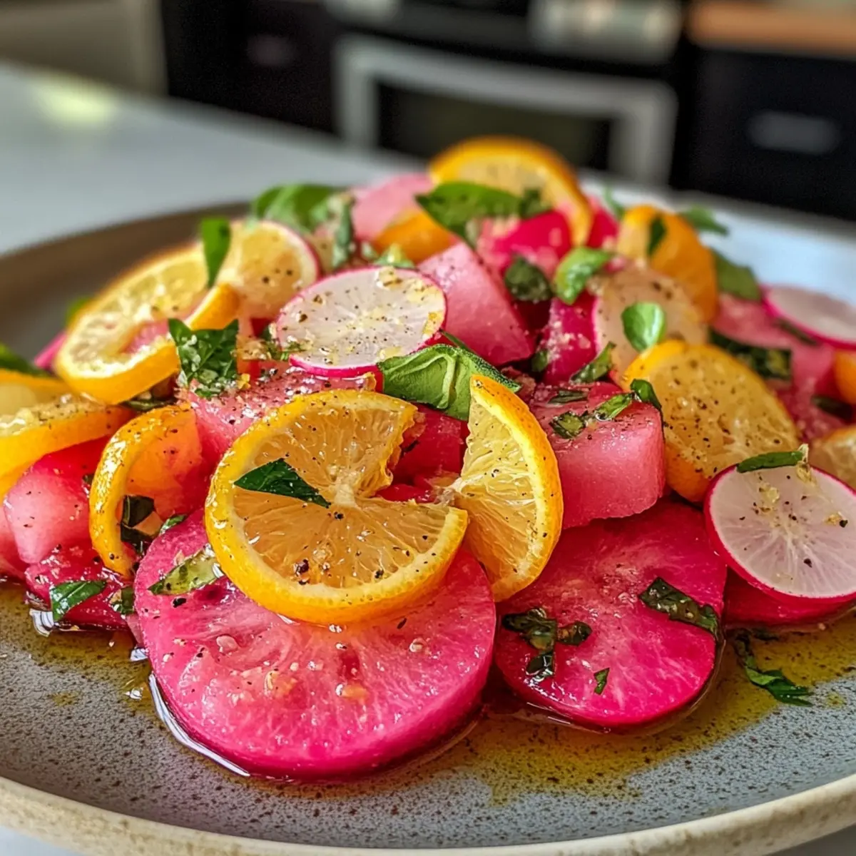 Watermelon Radish Citrus Salad