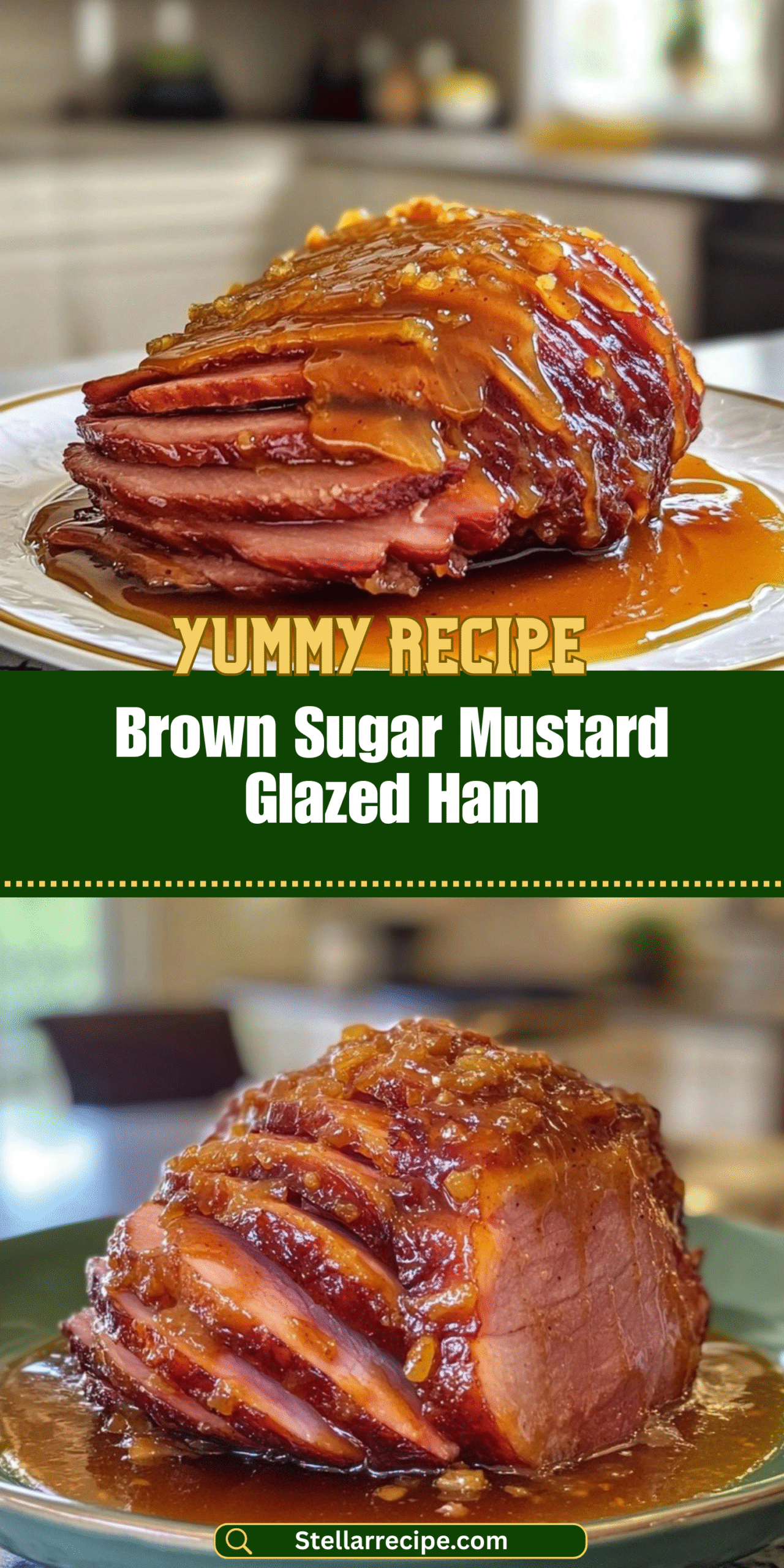 Brown Sugar Mustard Glazed Ham
