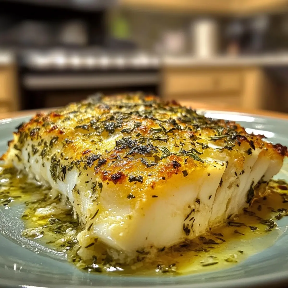 Baked Haddock Herb Crust