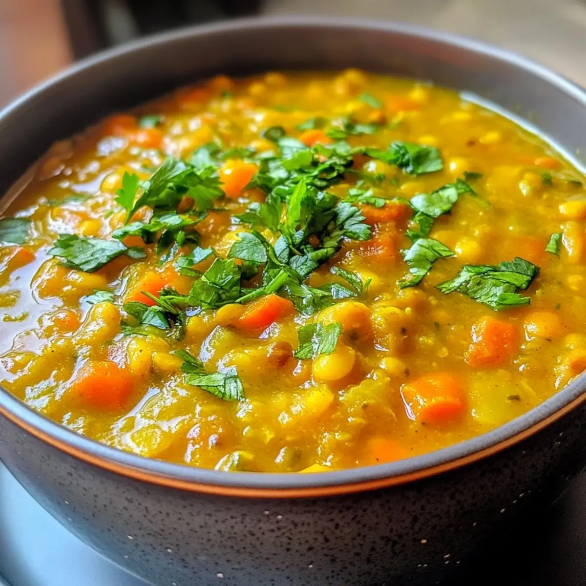 Instant Pot Fiber-Rich Lentil & Turmeric Stew