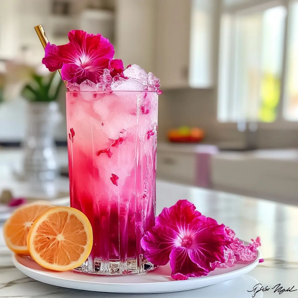Hibiscus Bliss Refreshing Mocktail