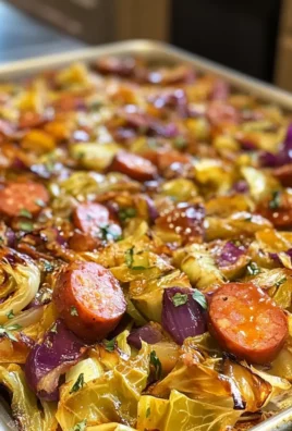 Sheet Pan Blistered Cabbage and Kielbasa