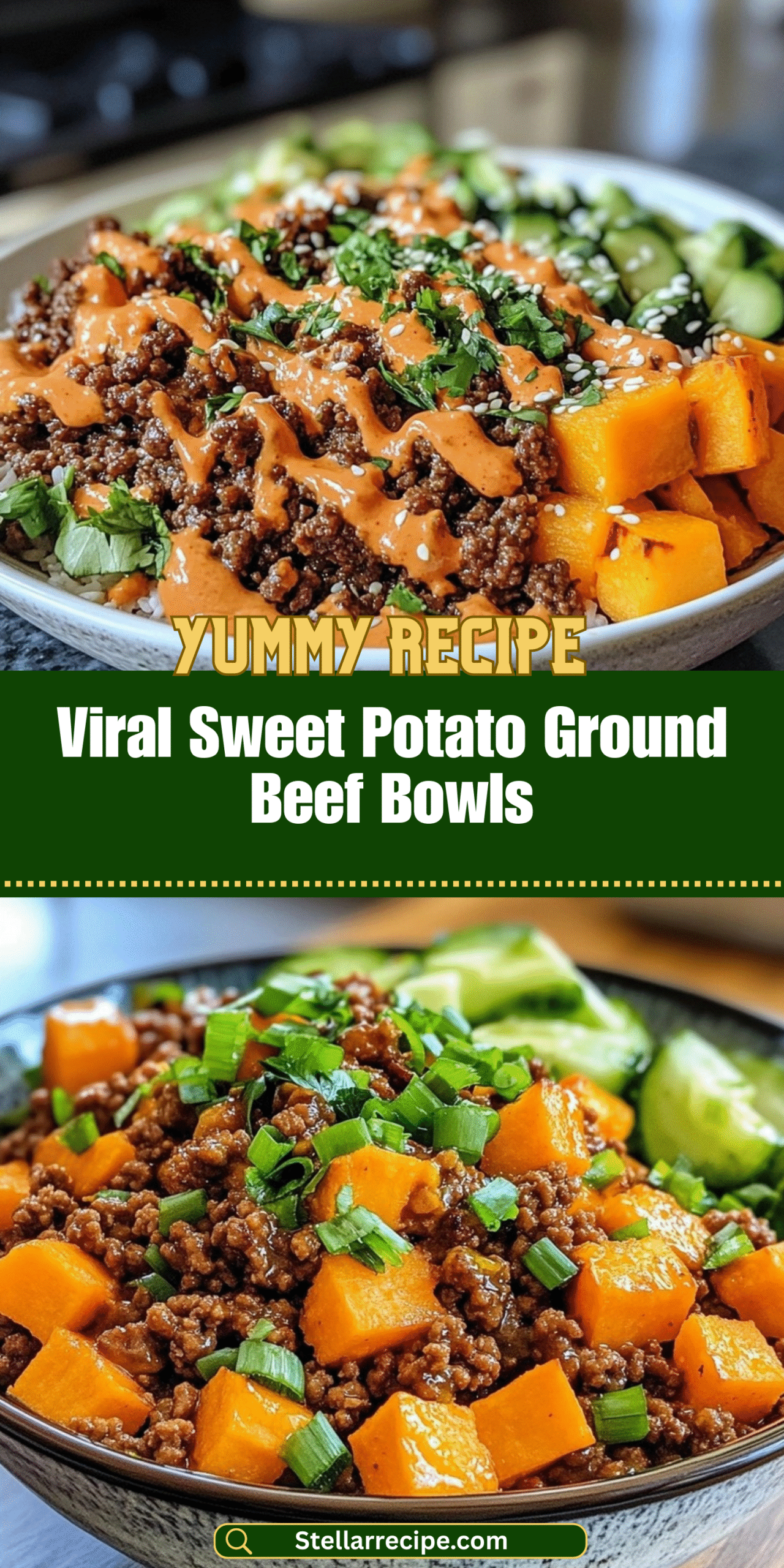Viral Sweet Potato Ground Beef Bowls
