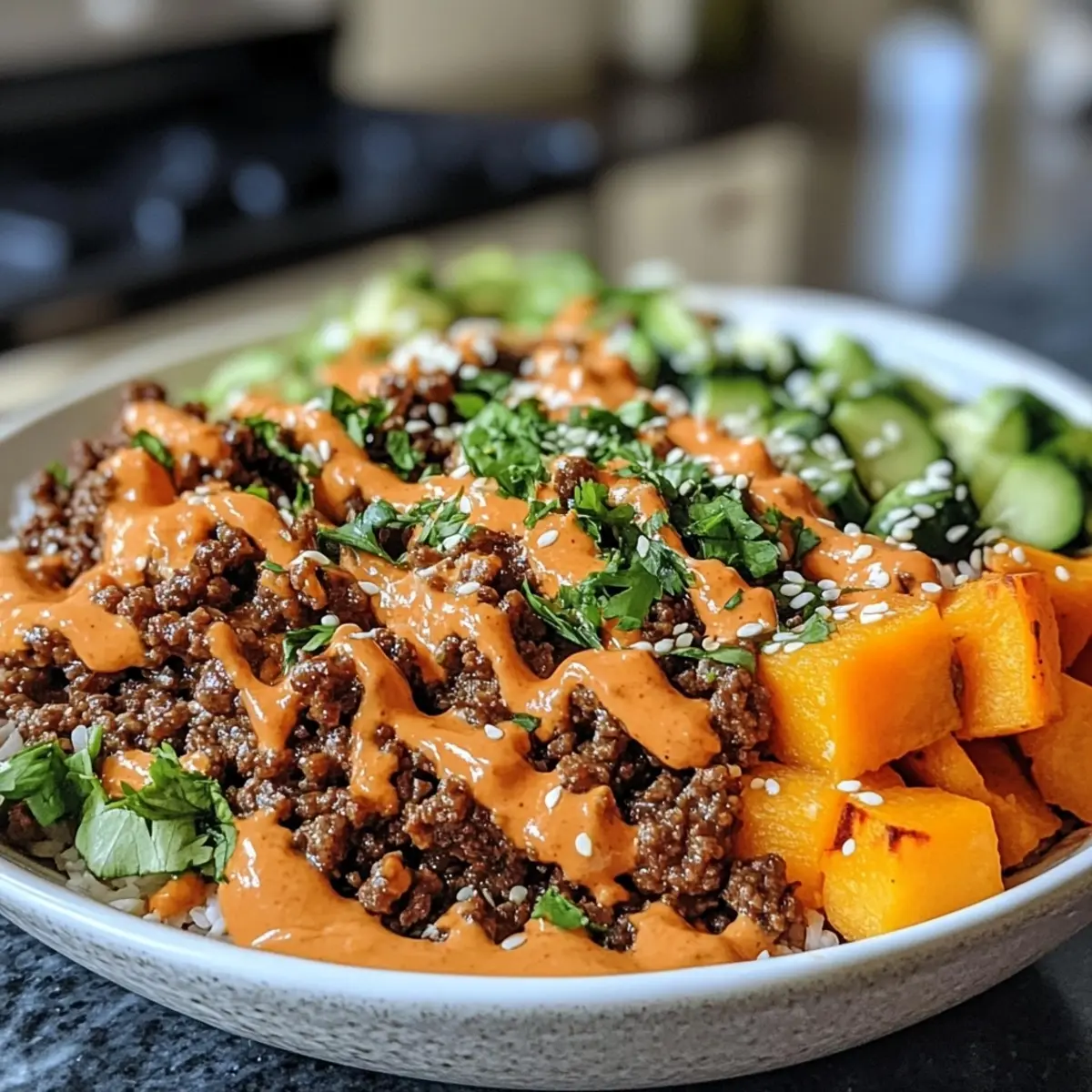 Viral Sweet Potato Ground Beef Bowls