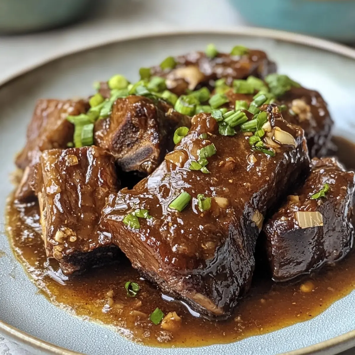 Slow Cooker Filipino Beef Short Ribs Adobo