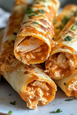 Irresistible Baked Buffalo Chicken Taquitos Recipe