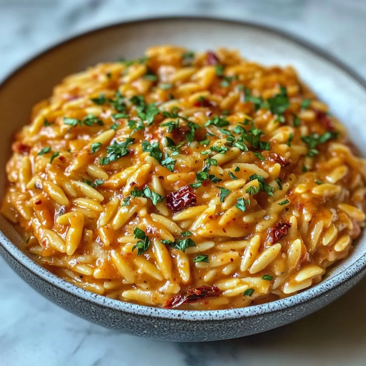 30-Minute Creamy Sun-Dried Tomato Orzo