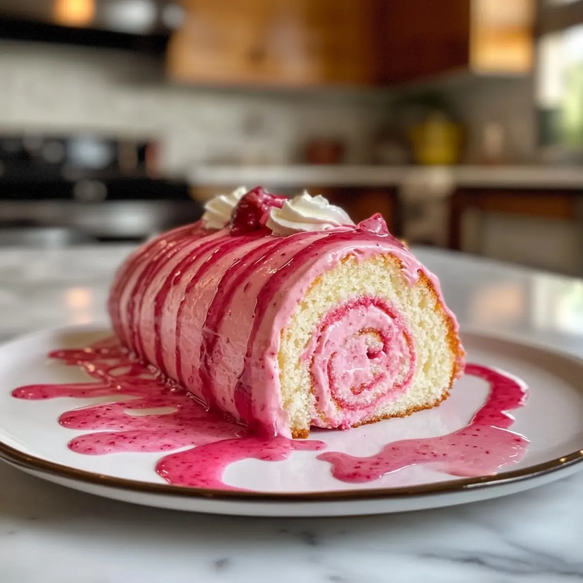 Pink Velvet Swiss Roll