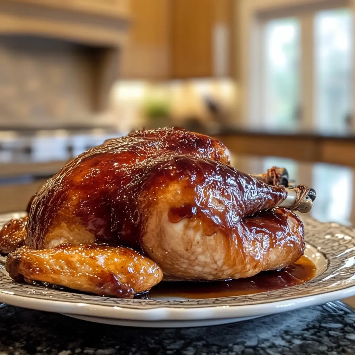 Bourbon Maple Glazed Turkey
