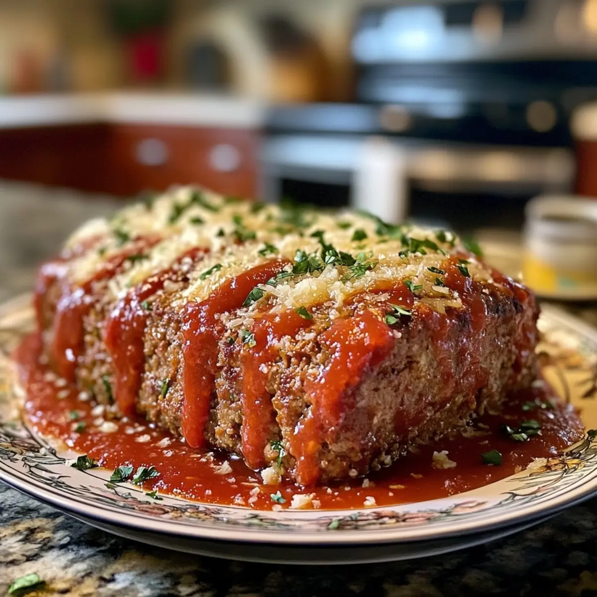 Mouthwatering Garlic Parmesan Meatloaf