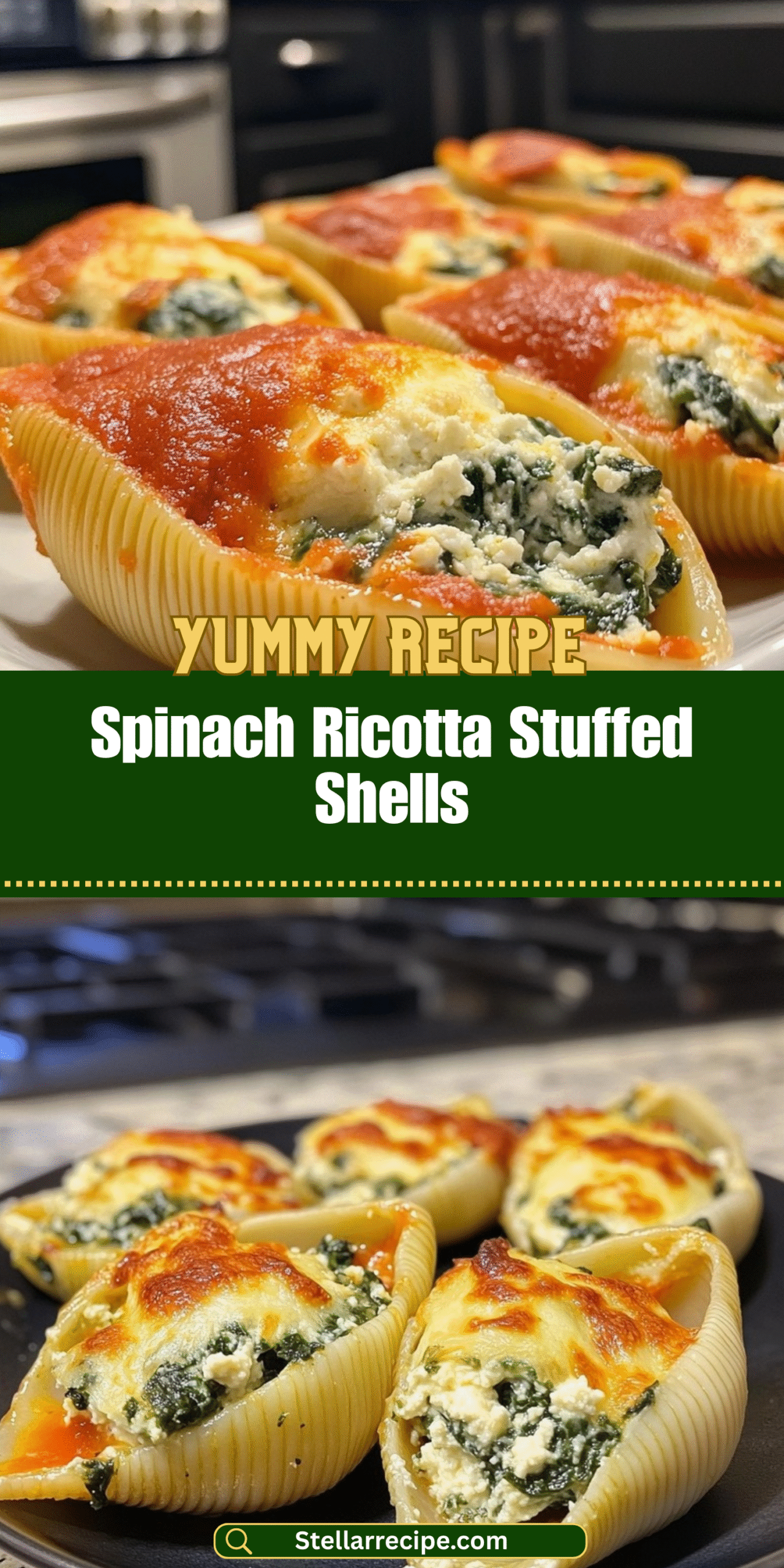 Spinach Ricotta Stuffed Shells