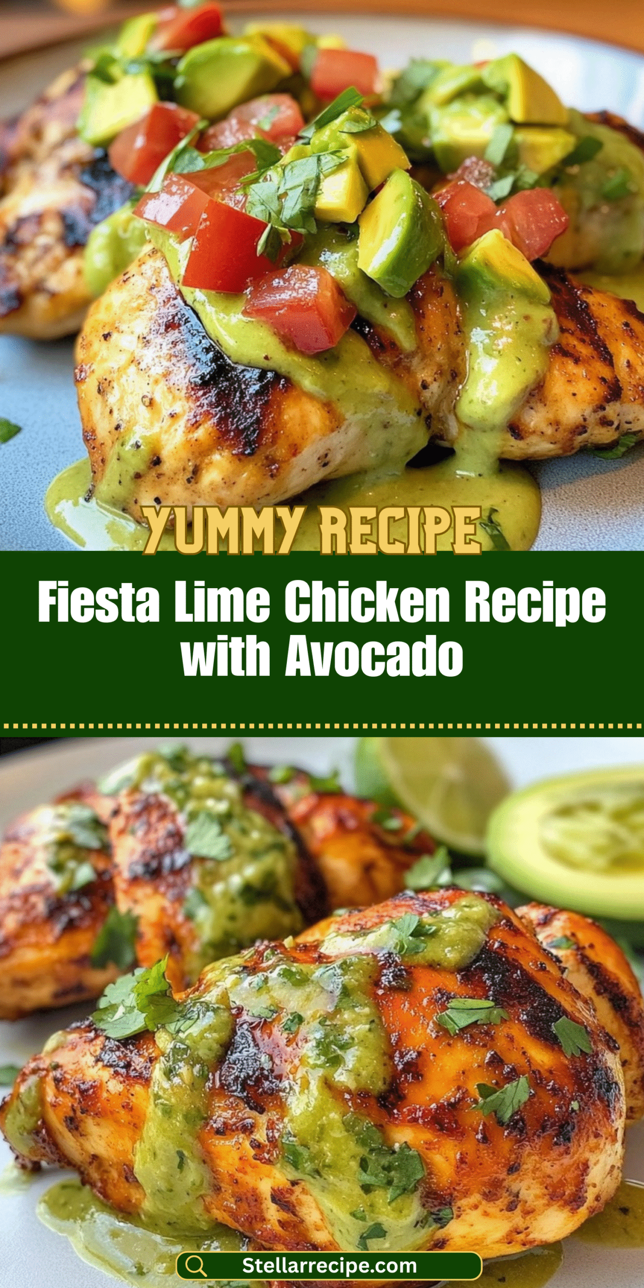 Fiesta Lime Chicken Recipe with Avocado