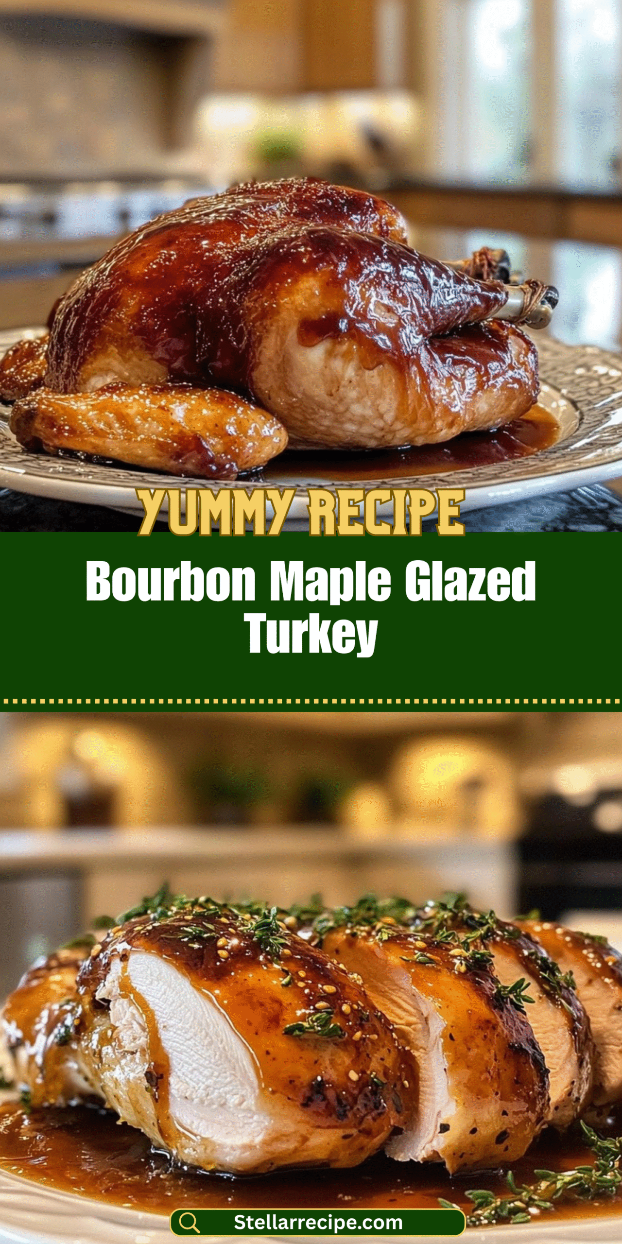 Bourbon Maple Glazed Turkey