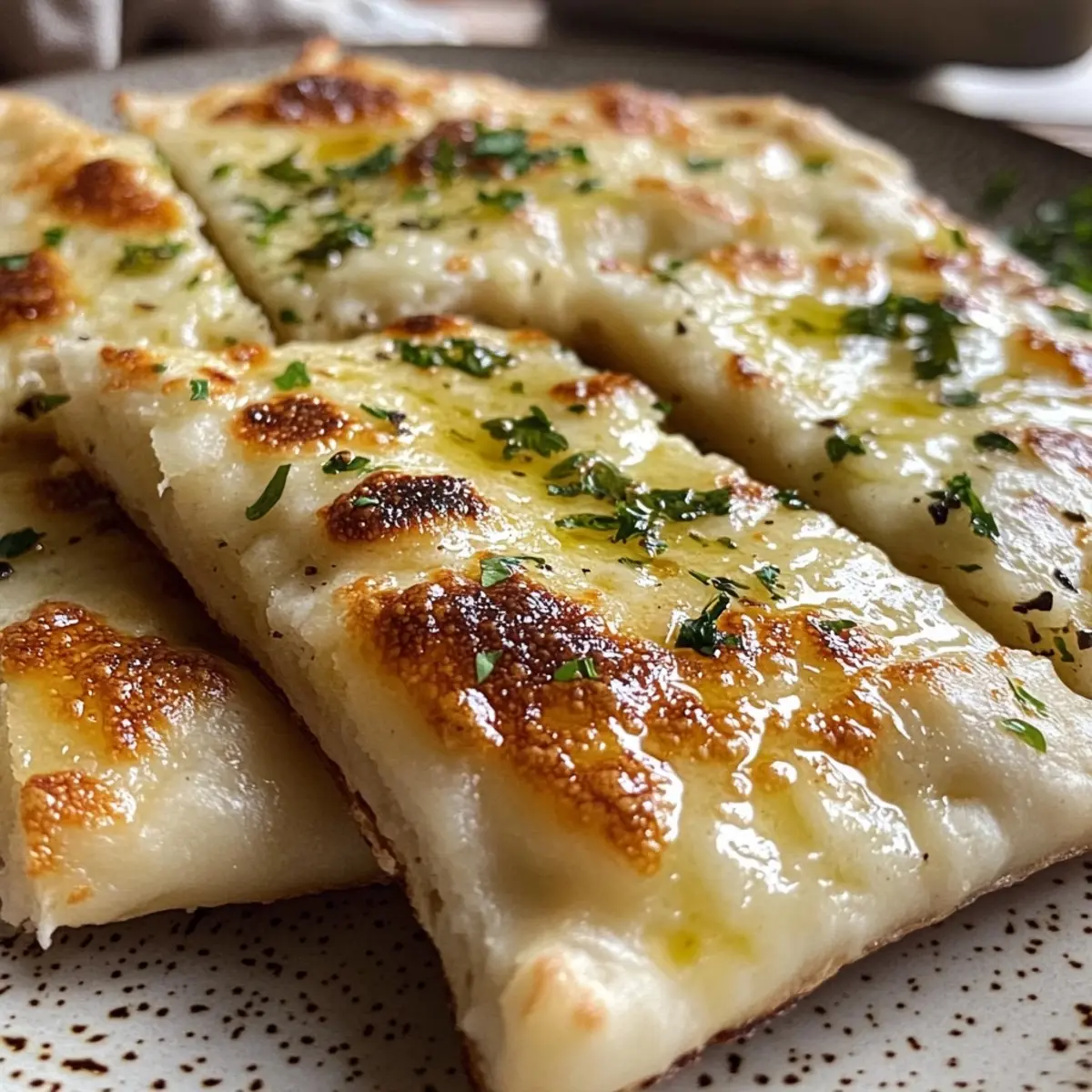Cheese Manakish (Middle Eastern Flatbread)