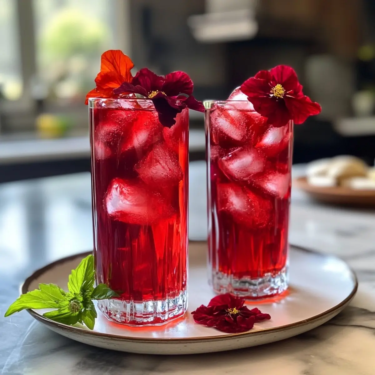 Hibiscus Bliss Refreshing Mocktail