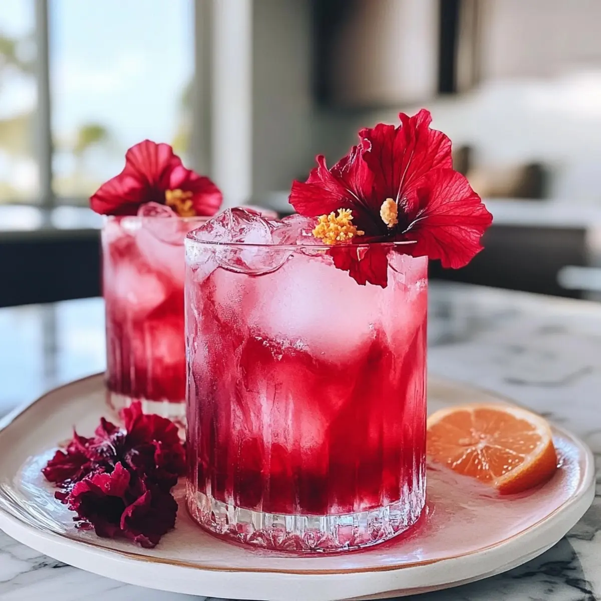 Hibiscus Bliss Refreshing Mocktail