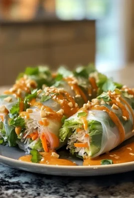 Spring Roll Salad with Peanut Dressing
