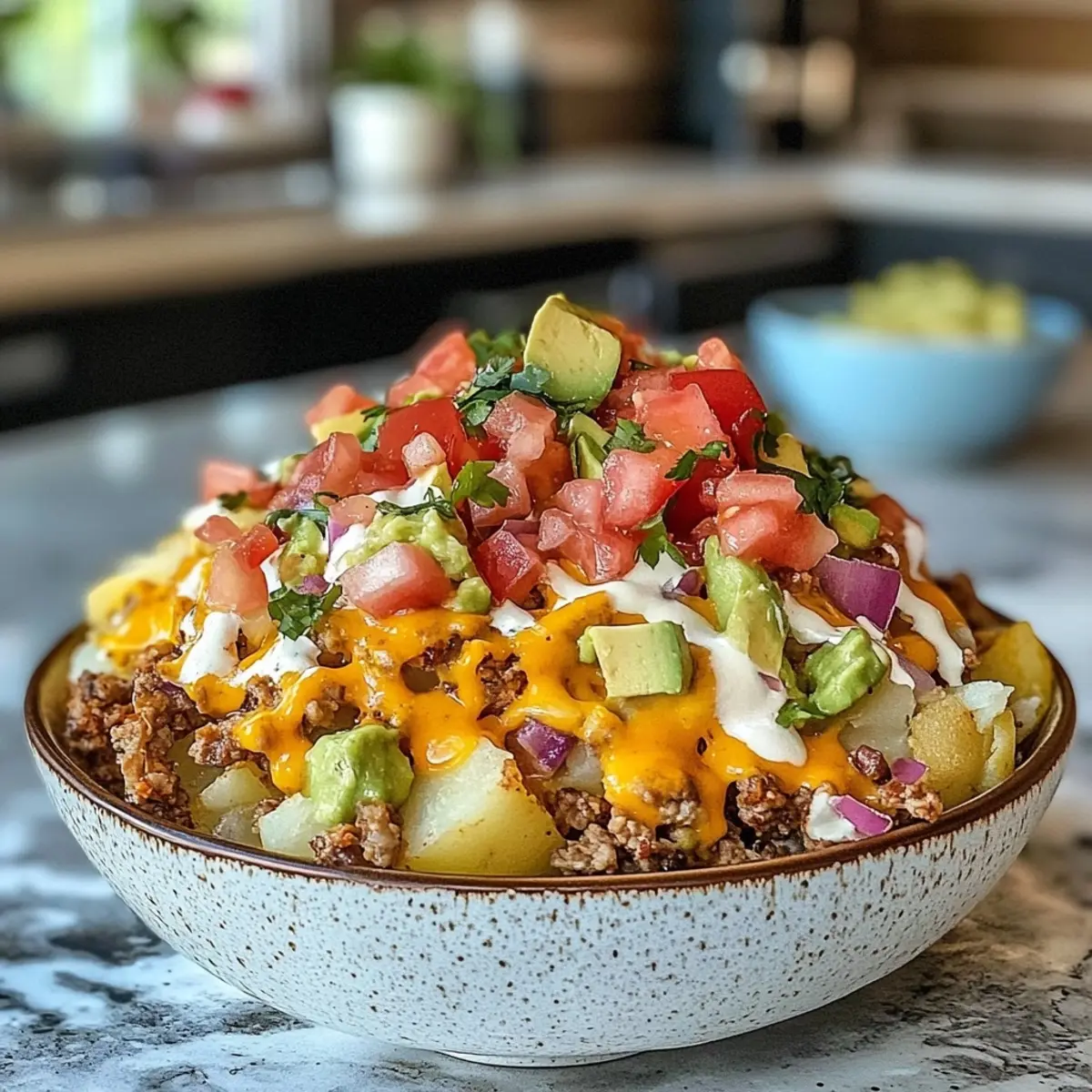 Loaded Potato Taco Bowl
