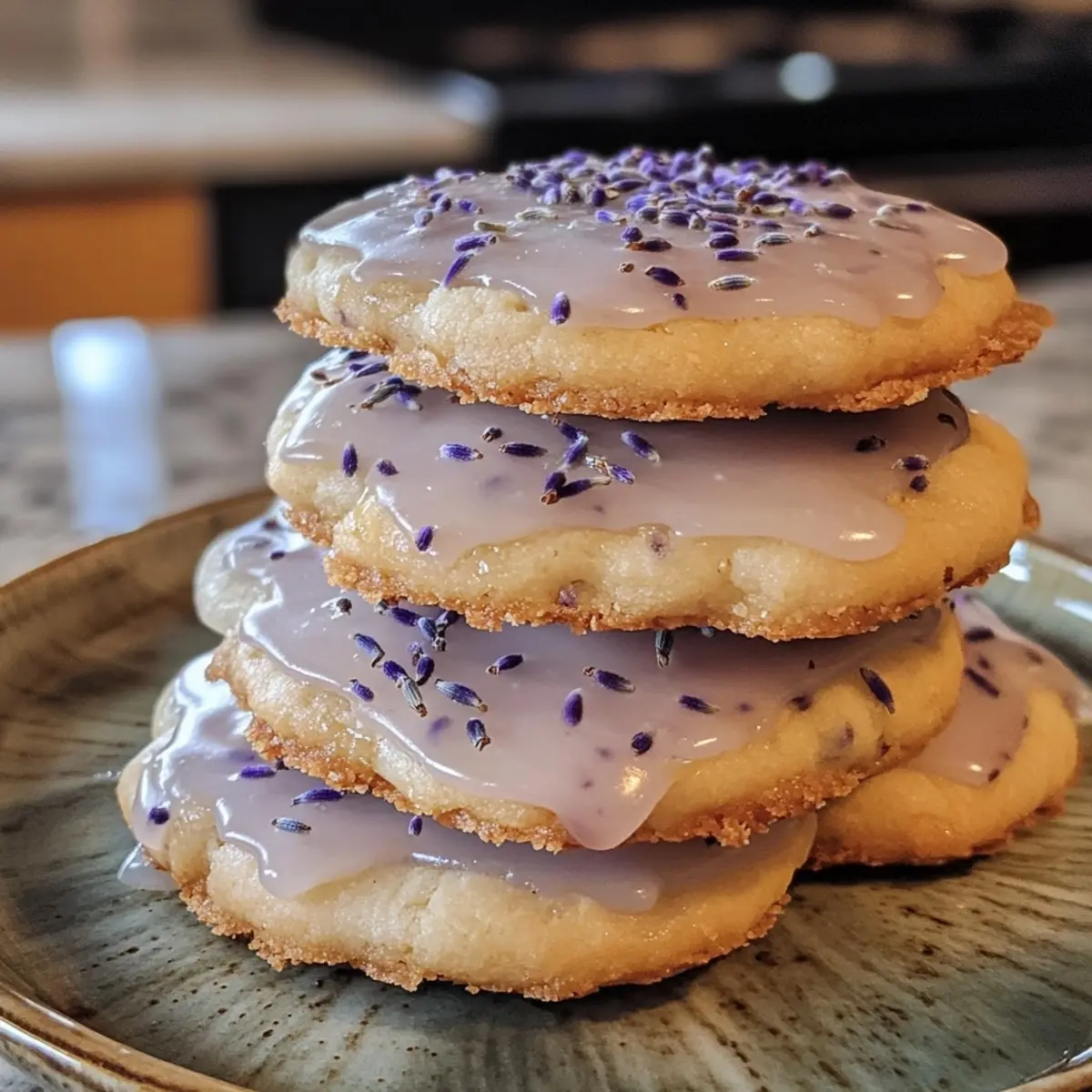 Lavender Honey Shortbread Cookies