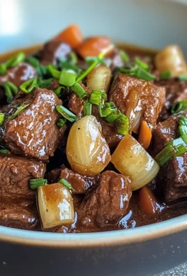 Slow Cooker Beef Bourguignon with Spring Onions