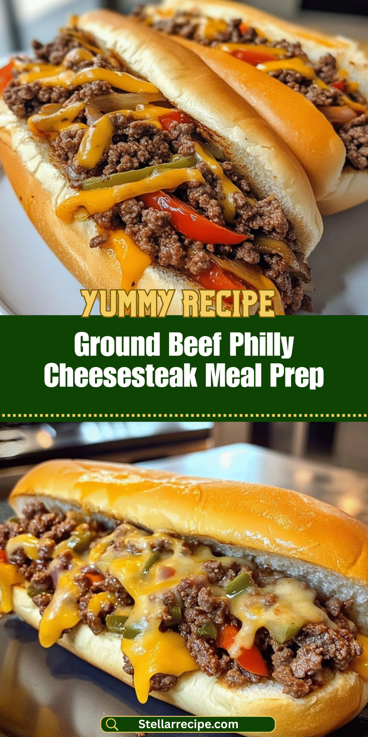 Ground Beef Philly Cheesesteak Meal Prep