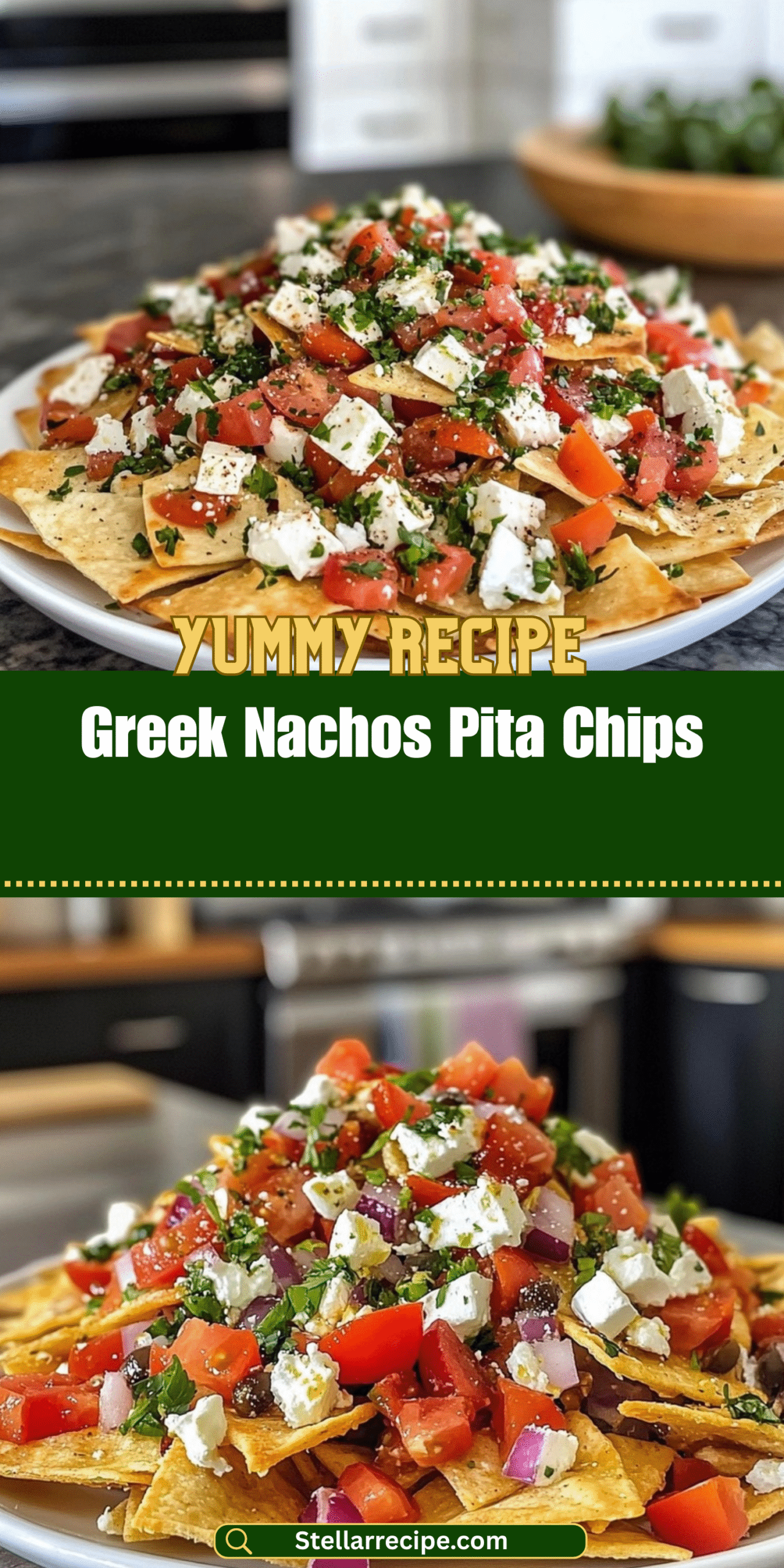 Greek Nachos Pita Chips