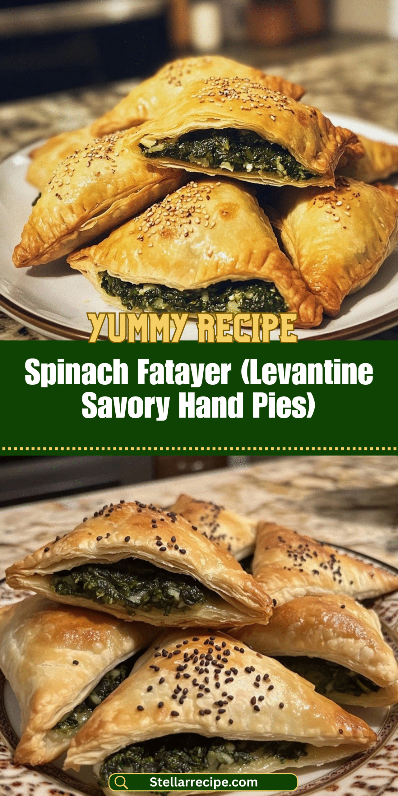 Spinach Fatayer (Levantine Savory Hand Pies)