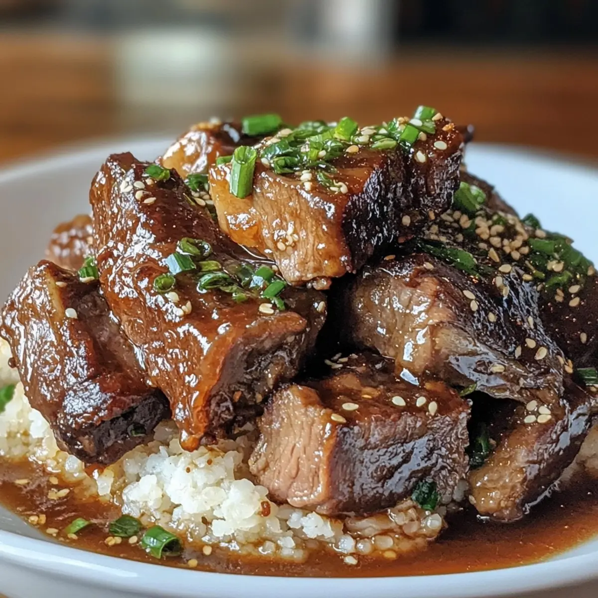Slow Cooker Filipino Beef Short Ribs Adobo