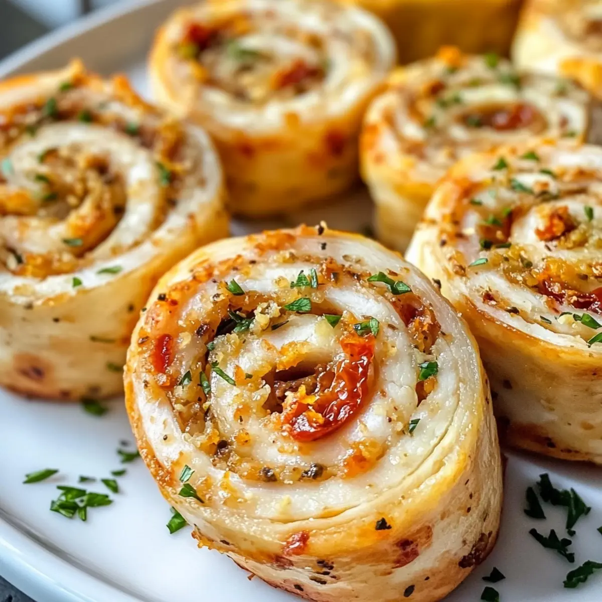 Sun-Dried Tomato Turkey Pinwheels