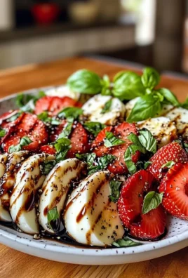 Juicy Balsamic Strawberry Caprese Salad