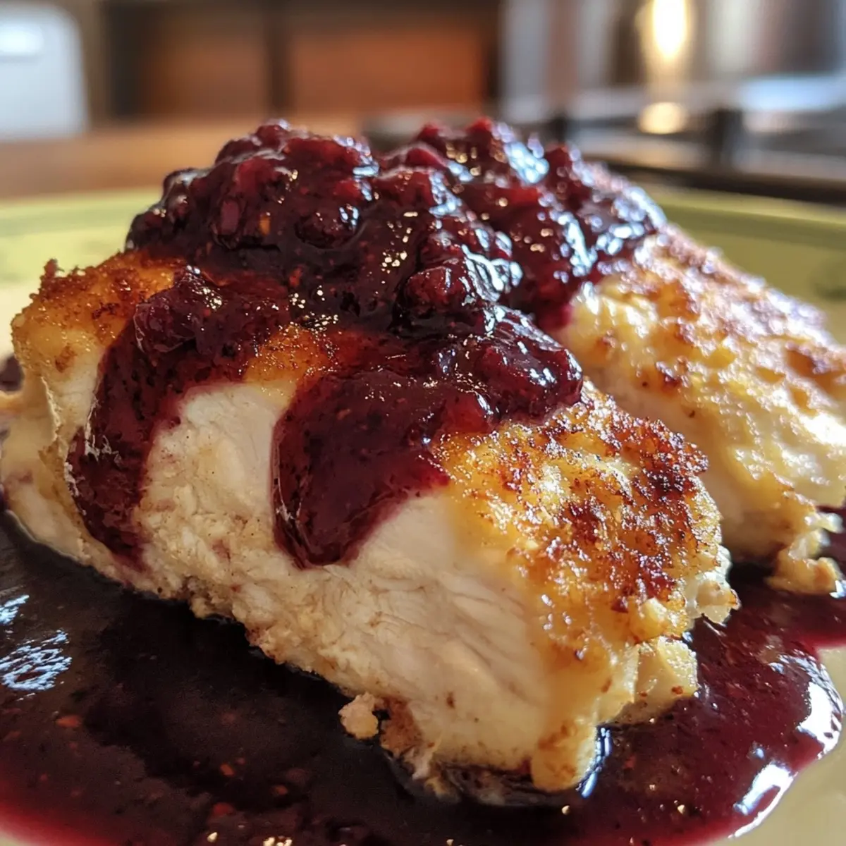 Meltdown Chicken with Blackberry Heat Sauce