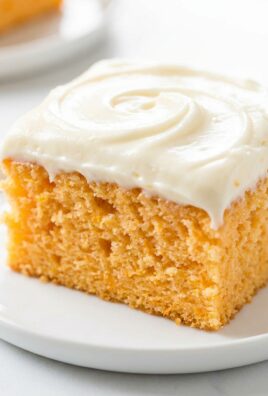 orange creamsicle sheet cake recipe - featured